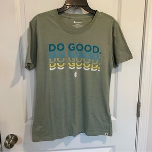 Cotopaxi sage green Do Good Repeat T-shirt Women Medium NWT